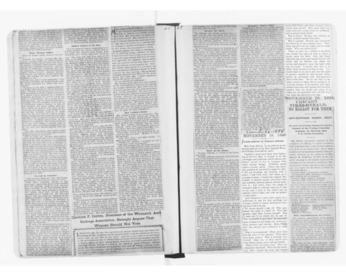 Anti-Suffrage Press Clippings (1898)